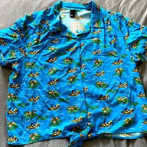 Disney Brand Tie Front Summer Top